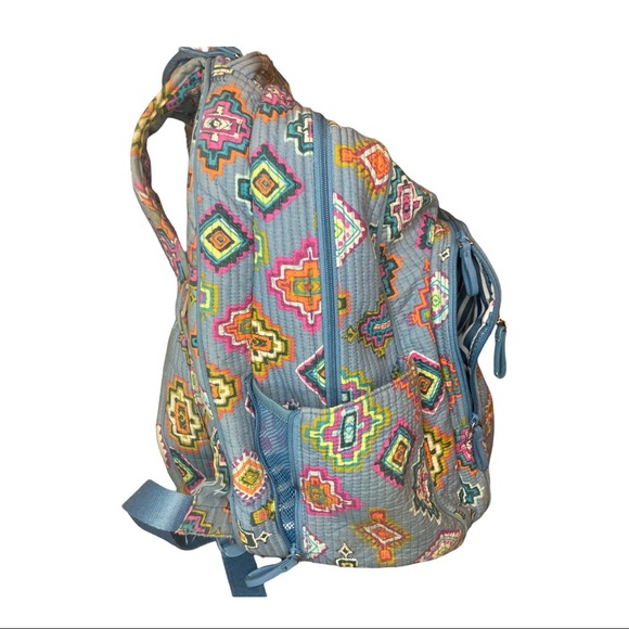 Vera Bradley Gray Laptop Backpack - Picture 6 of 13